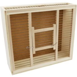 Cage De Transport En Bois 35x31x11cm -Oiseaux Soldes cage de transport en bois 35x31x11 2