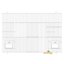 Devanture Chromée Avec Clapets - 60x40 Cm - Fauna