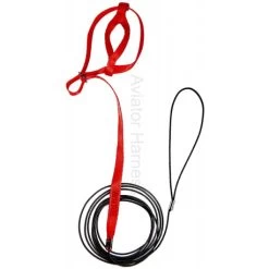 Harnais Pour Perruches Aviator - Mini/Rouge -Oiseaux Soldes harnais pour perruches et perroquets aviator minirouge 2